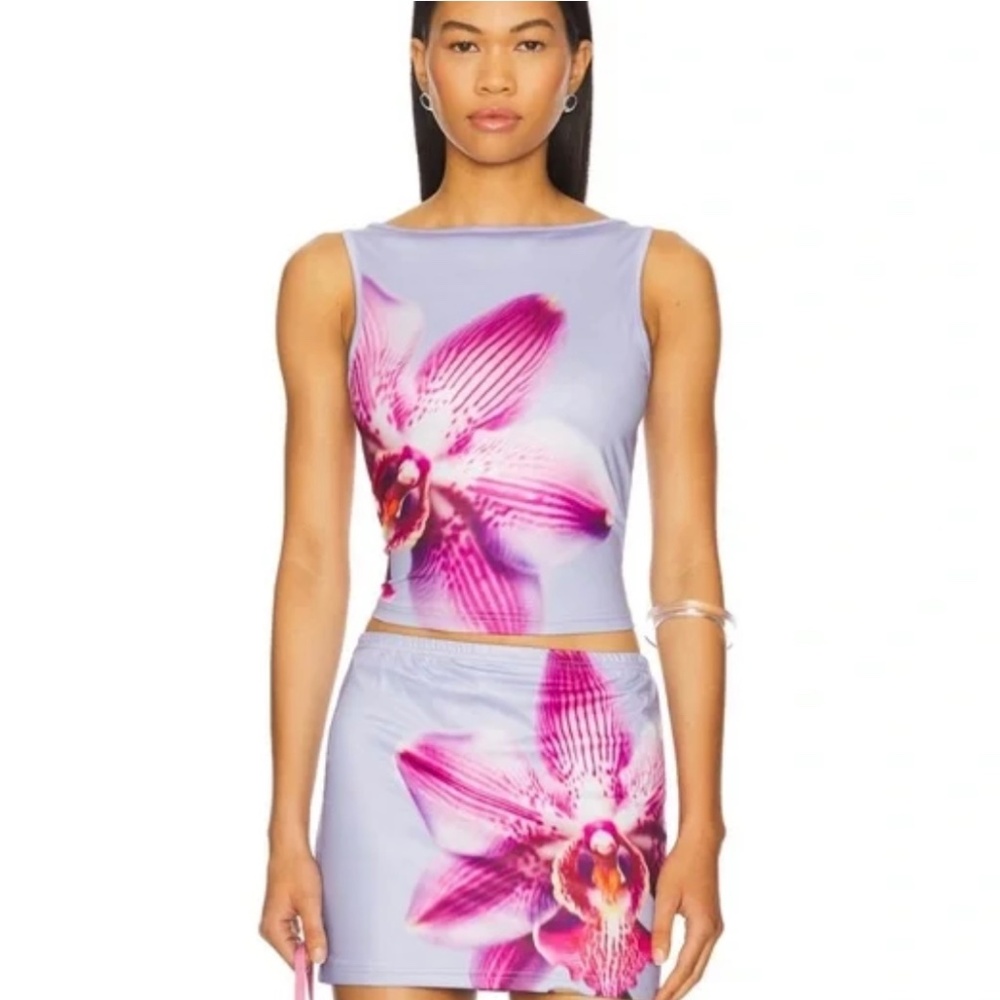 Revolve Celeste Mini Skirt and Top